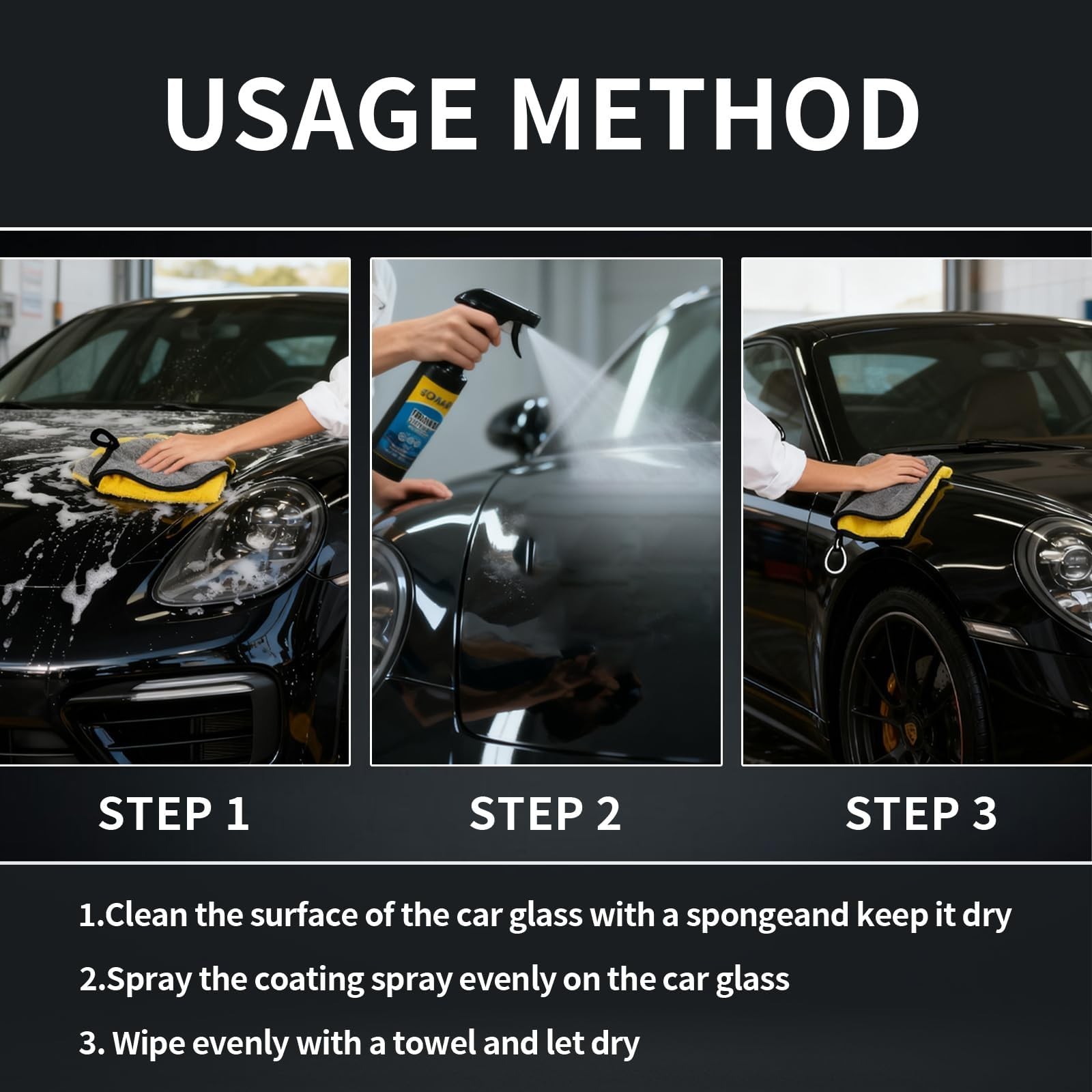 SOPAMI Ceramic Coating Spray (2 Pack), High-Gloss Car Polish & Paint Sealant,…