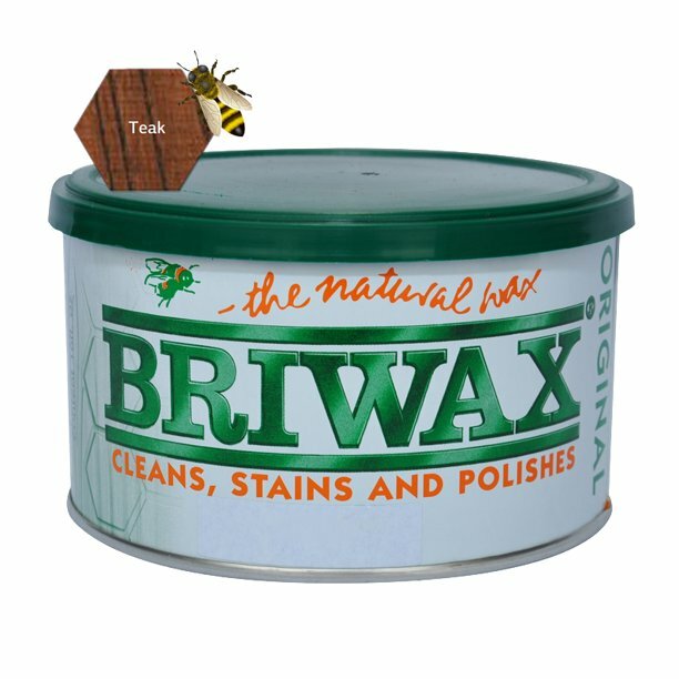 Briwax Original Furniture Wax 16 Oz – Teak Model P1-J (Dented Jar) 2-Pack