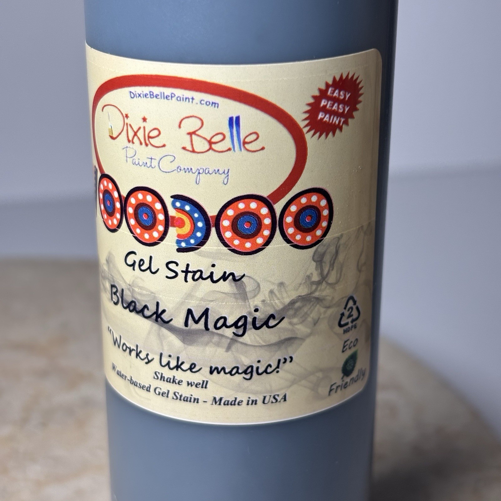 Dixie Belle Voodoo Gel Stain Water Based 8 oz – Black Magic