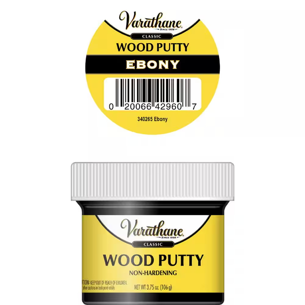 3.75 Oz. Ebony Wood Putty (6-Pack)