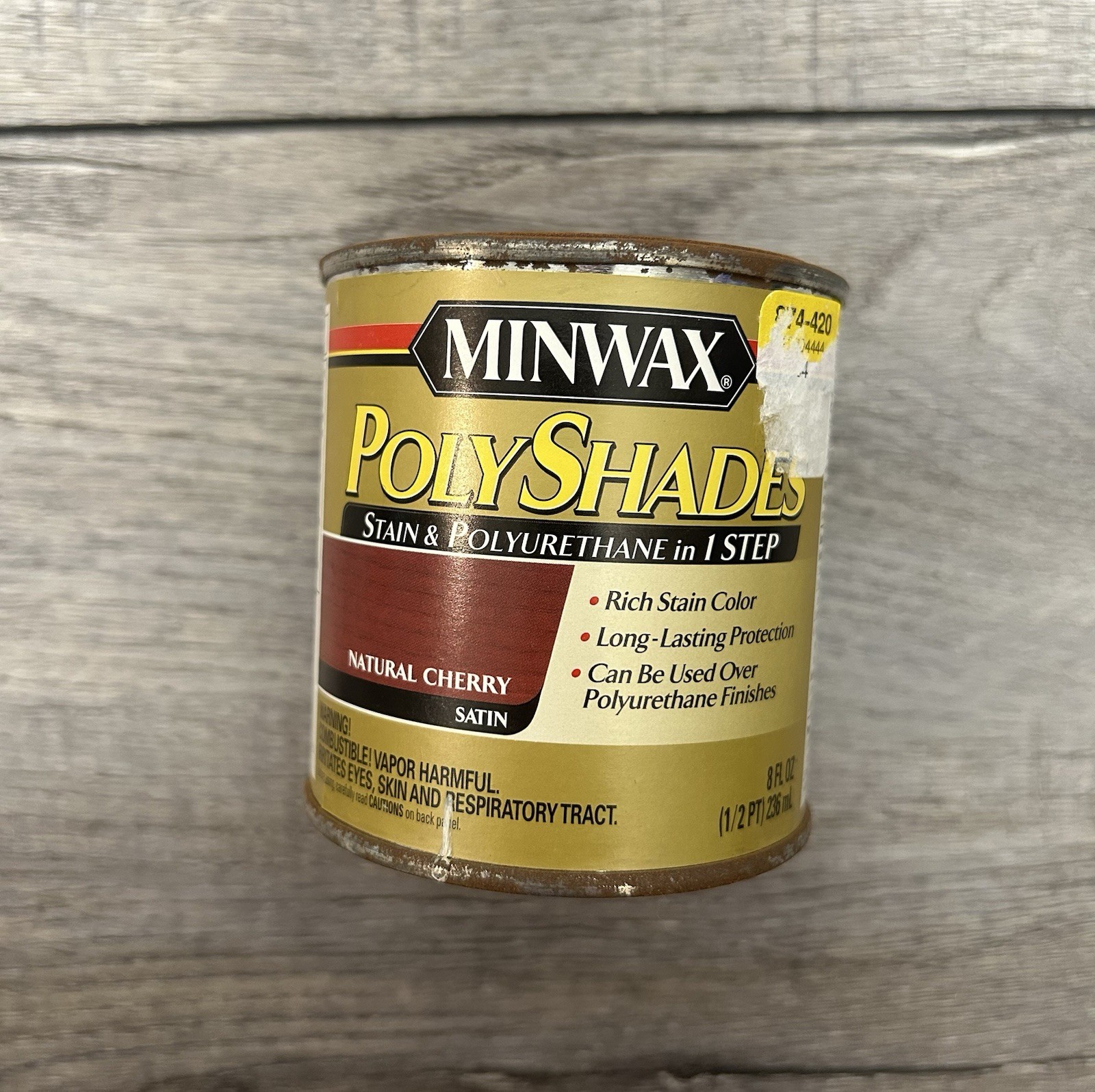 Minwax PolyShades Natural Cherry Wood Satin 1/2 Pint – READ