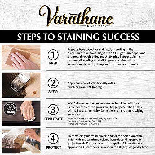 Varathane Quart Kona Fast Dry Oil Based Wood Stain for Interior Projects