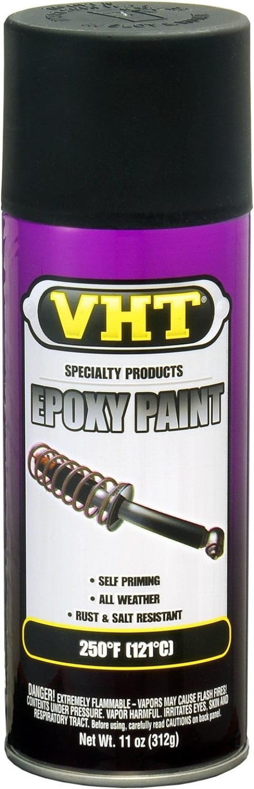 High-Temperature Resistant Satin Black Epoxy Paint – 11 oz. All Weather Use
