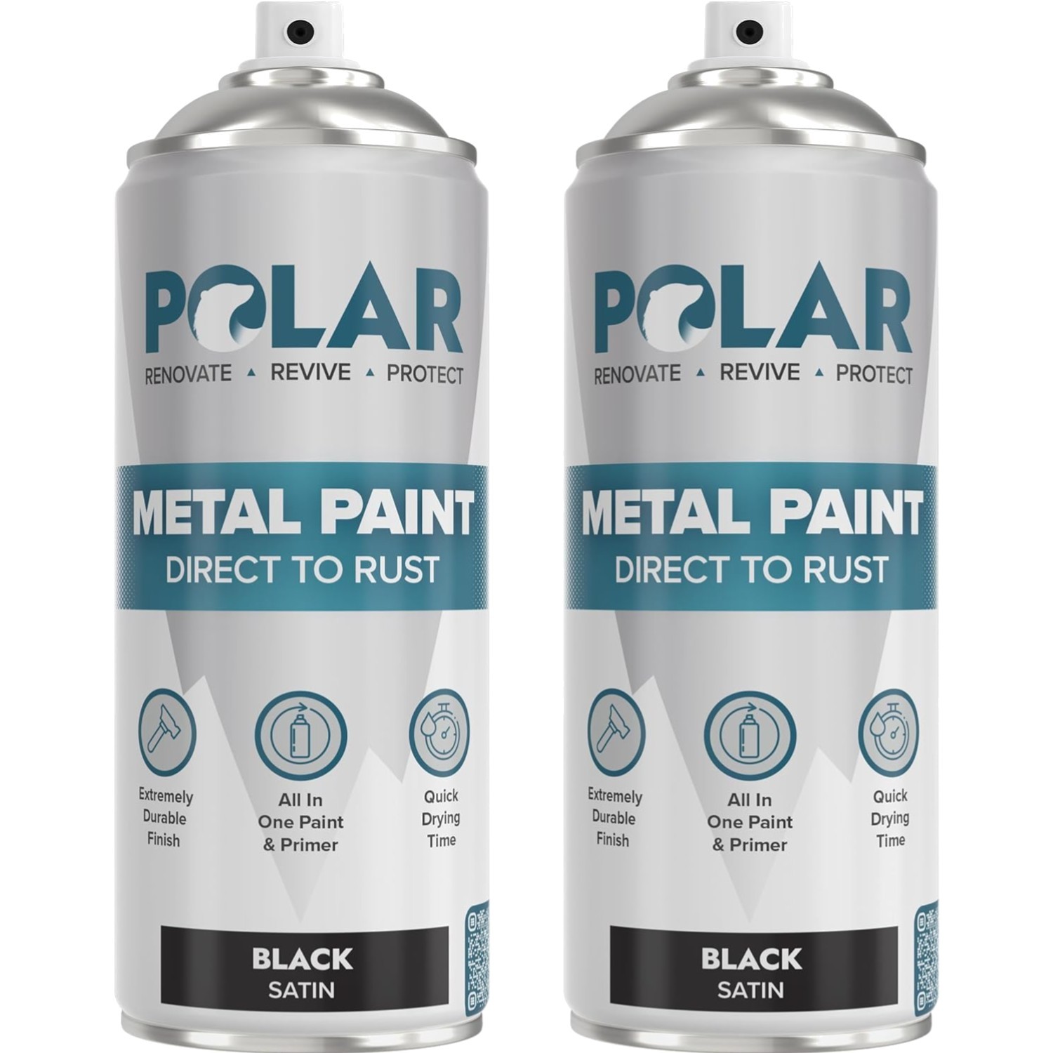 Multi-Surface Satin Black Spray Paint – Quick Dry & Durable for Indoor/Outdoor