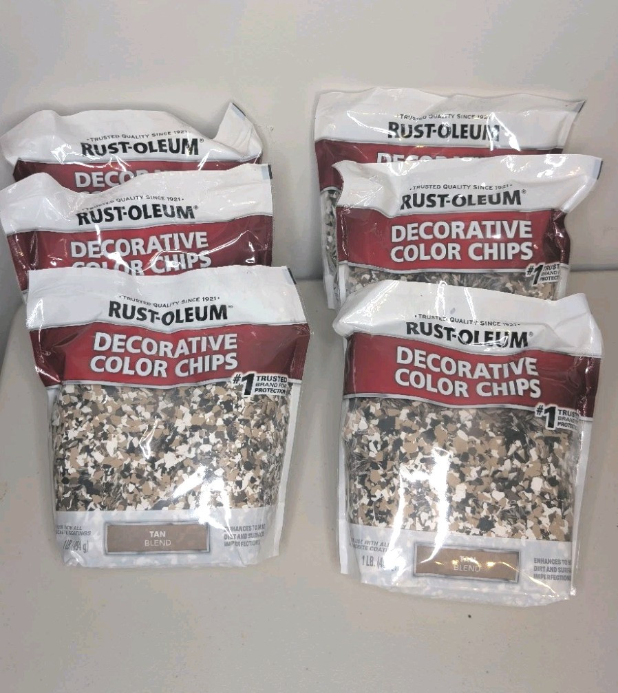 Rust-Oleum Decorative Color Chips Tan Blend 1 lb Bag For Concrete Floor