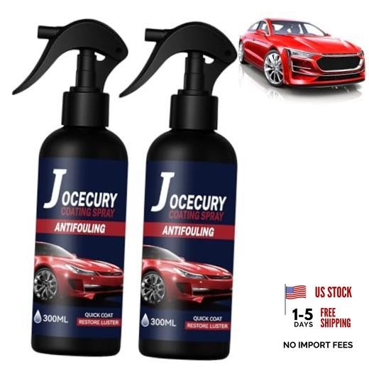 2Pcs 300ML Ceramic Coating Spray for Cars – 3-in-1 High Gloss & Blue – 600ML