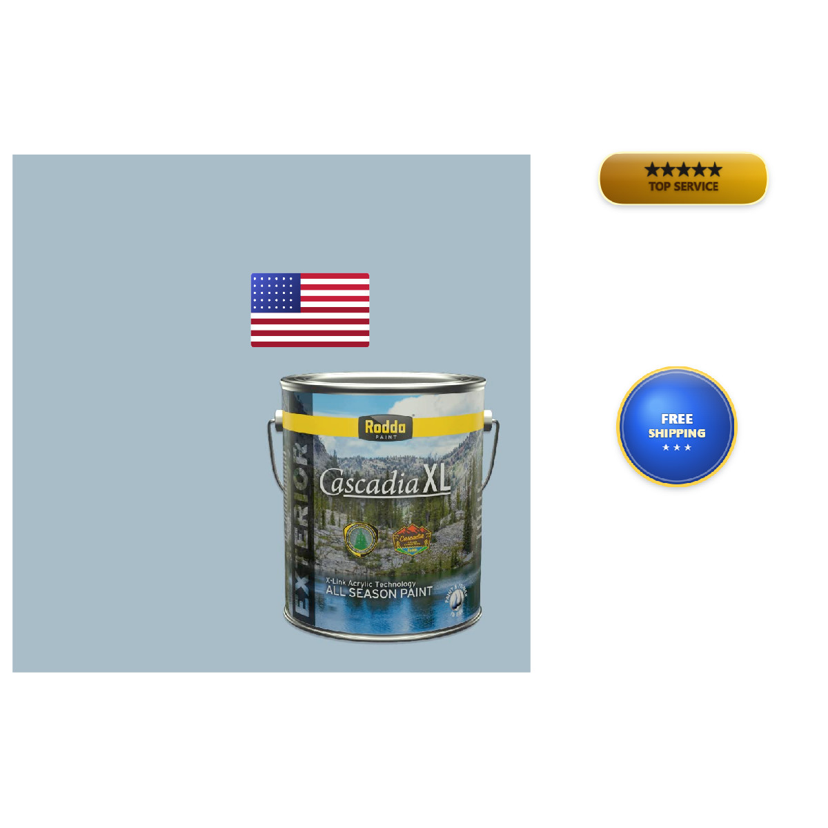 Rodda Paint Rodda Cascadia Xl Exterior Velvet In One 1-Gallon Chicago Skyline