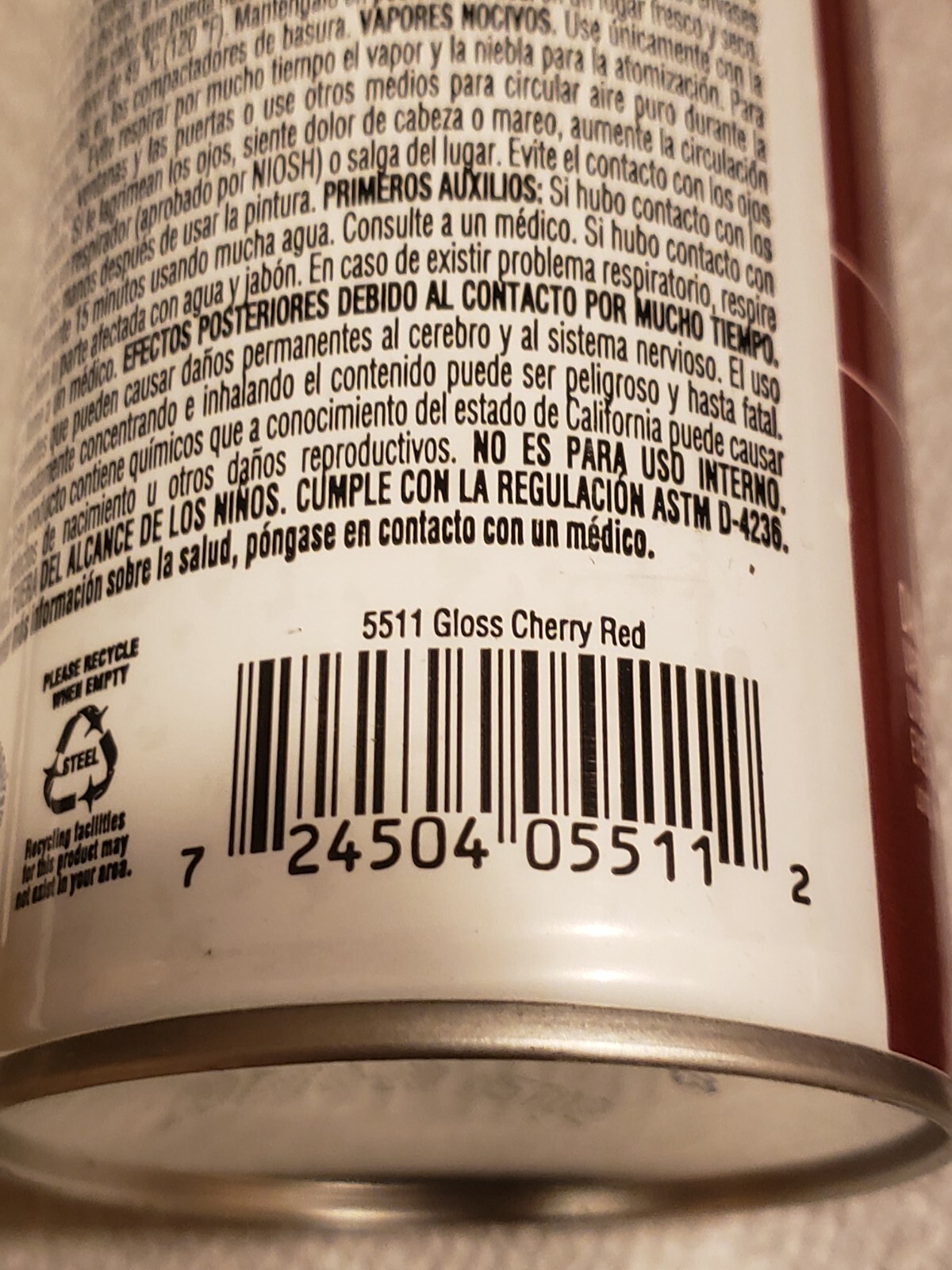3 PACK Krylon Spray Paint &Primer Gloss cherry 12oz n/Outdoors Rust Protection