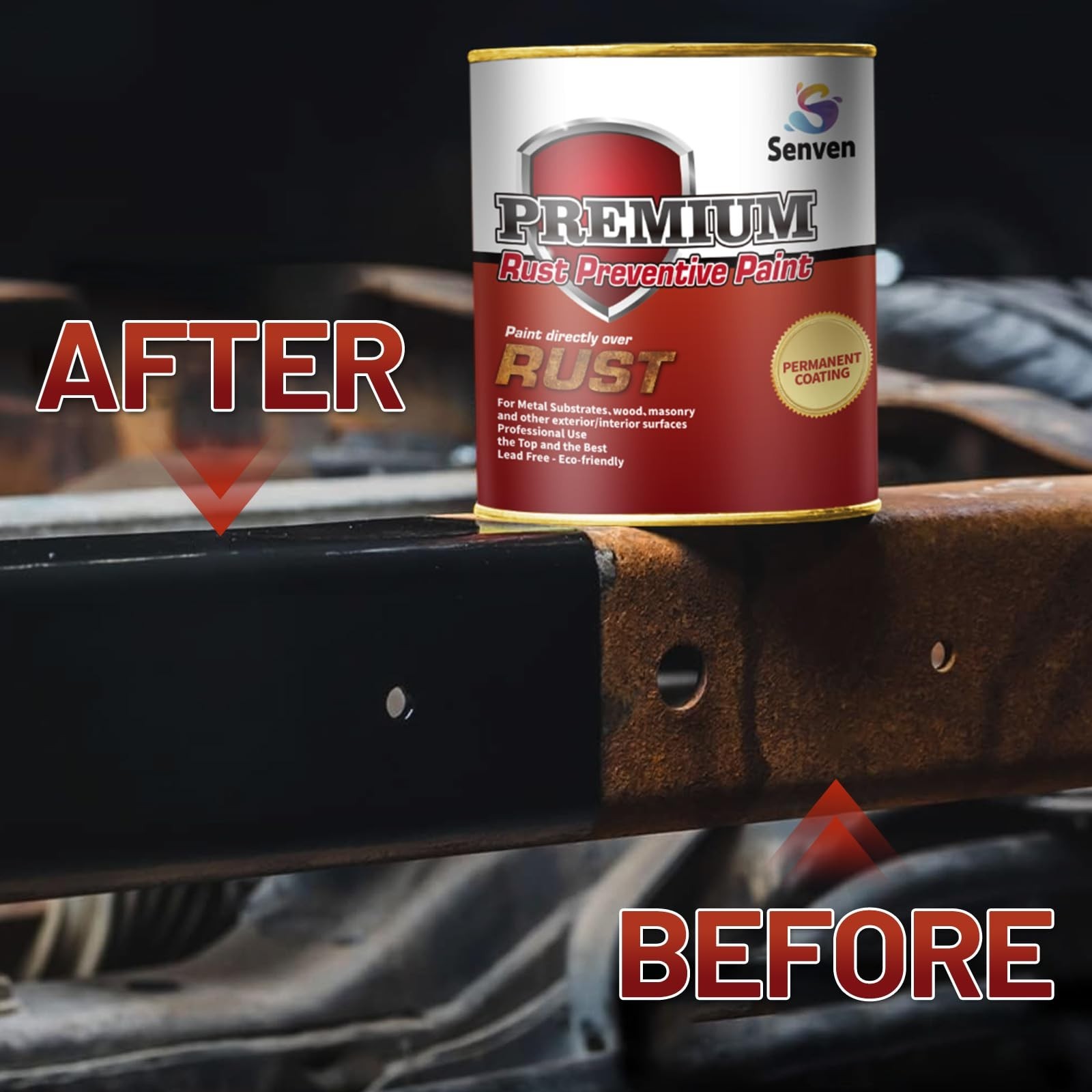 Permanently Prevent Rust & Corrosion – Anti-Rust Coating for Metal, 35 Fl Oz