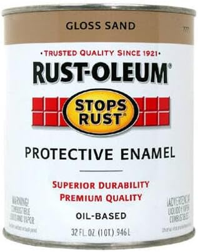 Rustoleum Stops Rust 7771-502 1 Quart Sand Gloss Stops Rust Protective Enamel