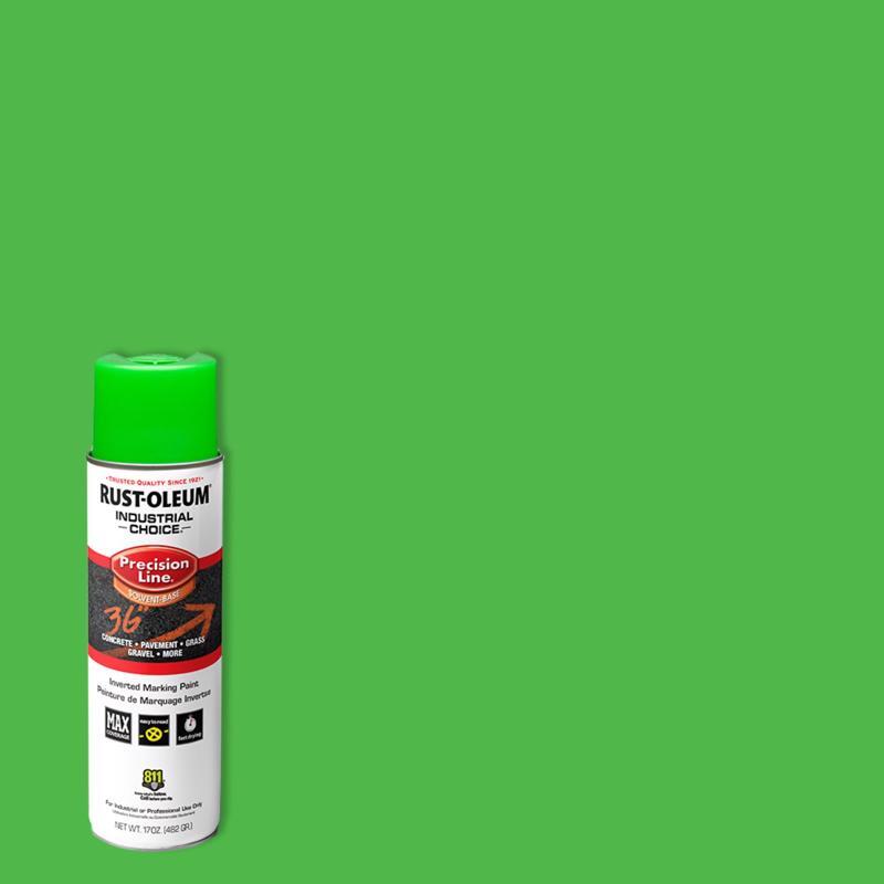 Rust-Oleum APWA Green Inverted Striping Paint 17 oz (Pack of 18)