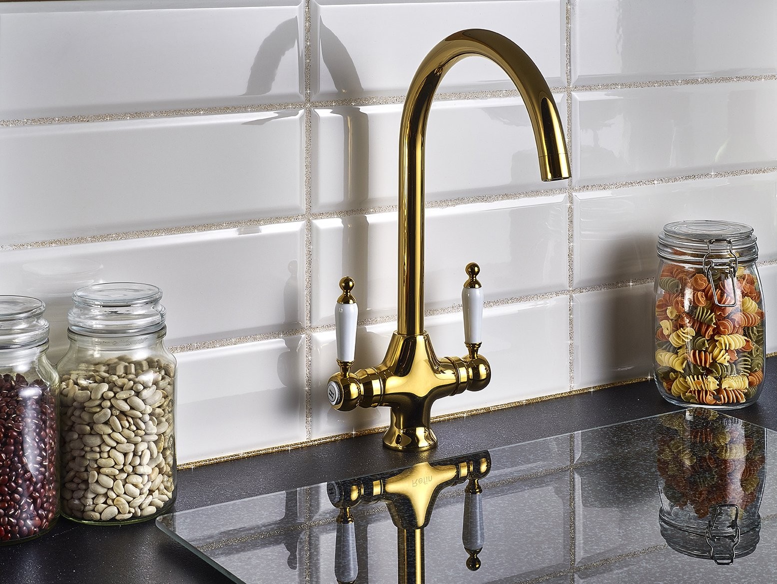 v1rtus Gold Glitter Grout Tile Additive 100g / 3.5oz for Wet Room Bathroom