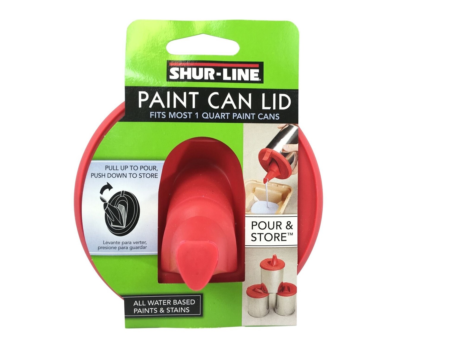 Shur-Line 2000576 Quart Store and Pour Paint Can Lid Quart Sized Paint Can Lid