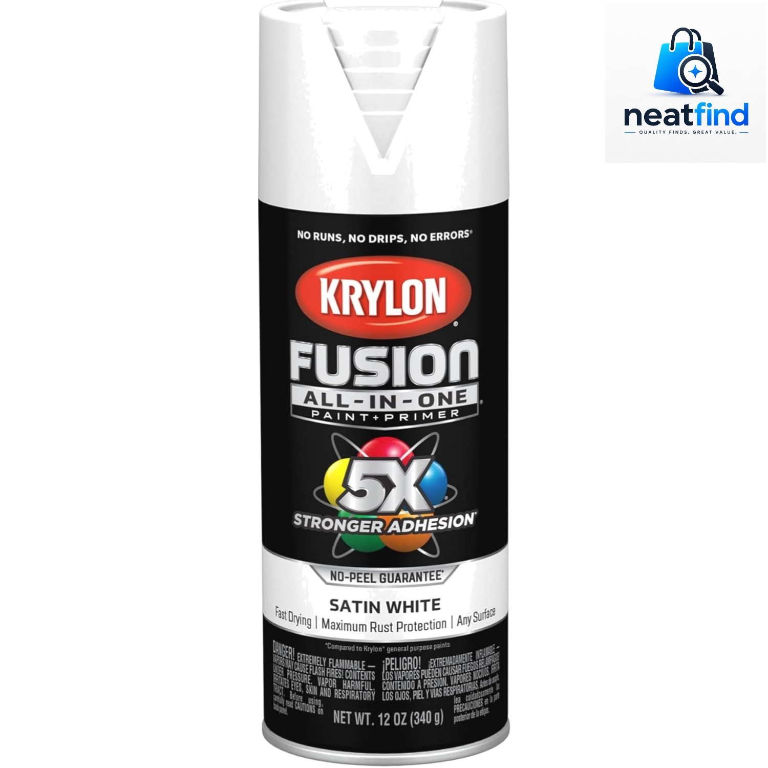 Fusion All-In-One, Satin, White, 12 oz
