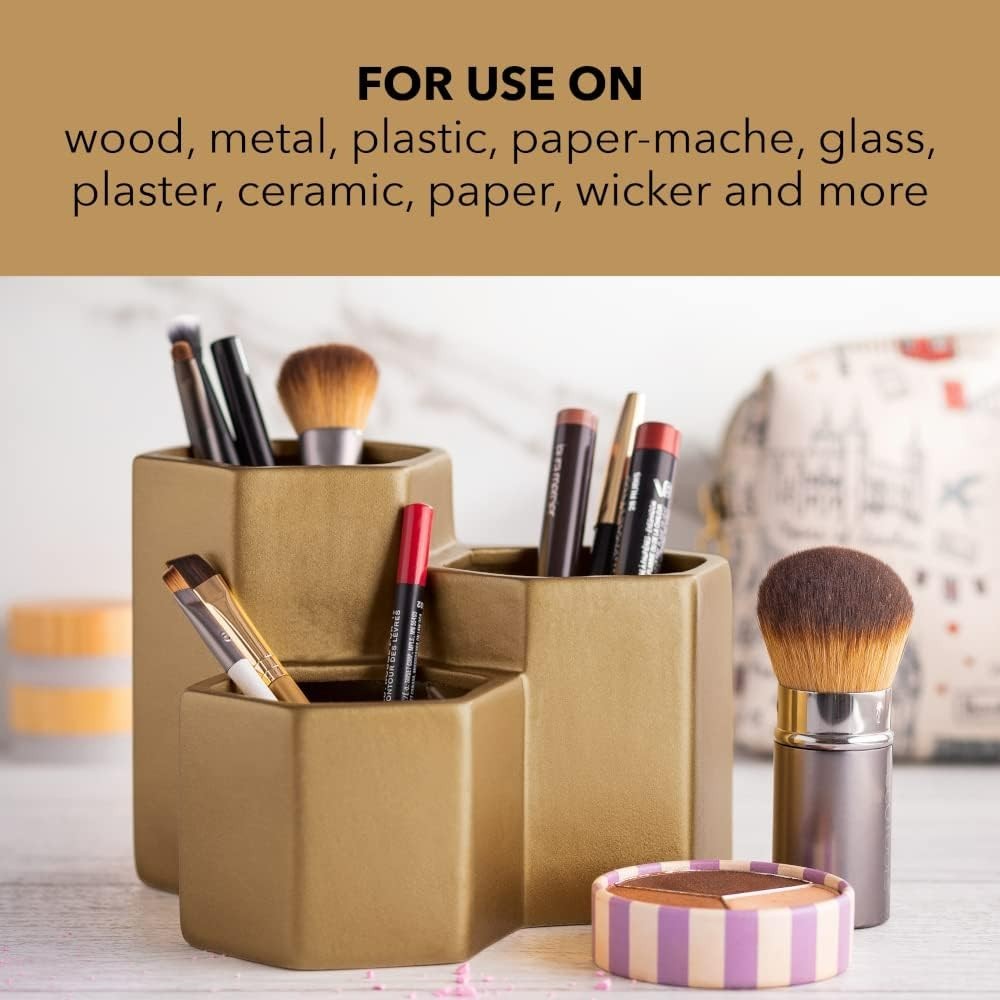 Transform Your Projects with 12 Oz Fast-Drying Metallic Gold Spray Paint