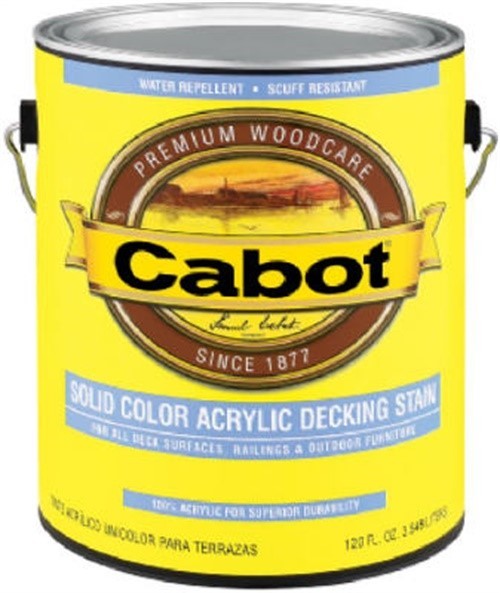 Cabot Solid Color Acrylic Deck Stain & Sealer Tintable Neutral Base 1 qt (4-PK)
