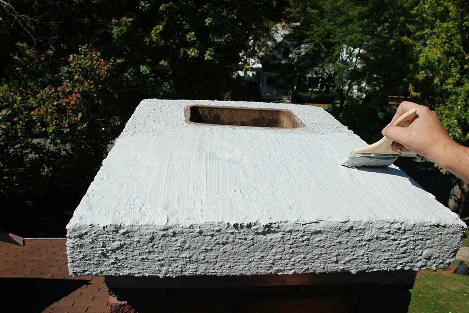 CHIMNEYRX Brushable Chimney Crown Repair, 2 Gallon