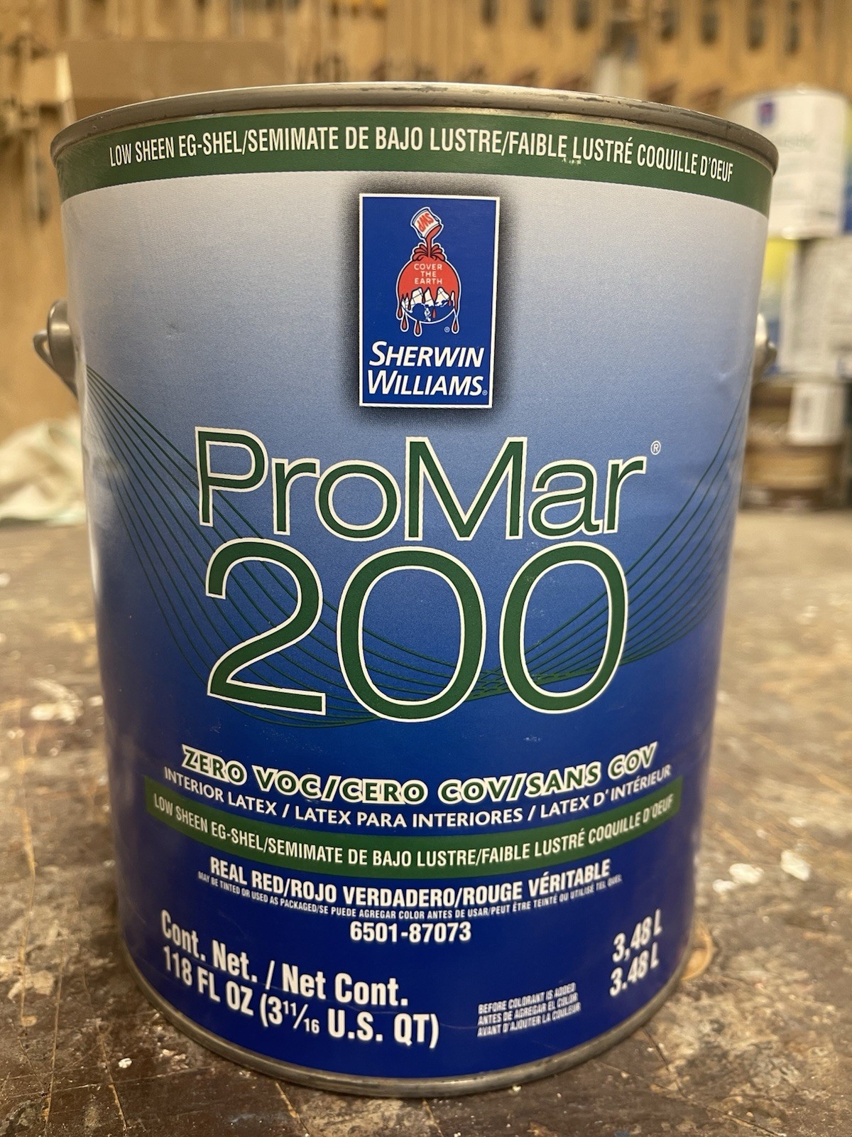 1 Gal. Sherwin Williams ProMar 200 Interior Paint/Real Red Base/ Low Sheen