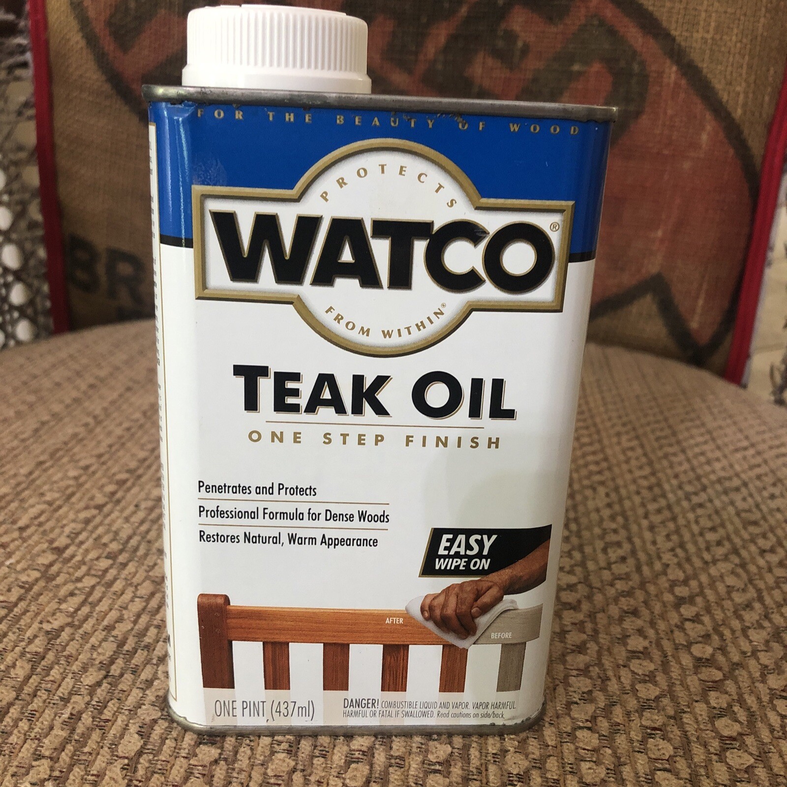 Watch Teak Oil Easy Wipe On – 1 Pint – One Step Finish. (E)