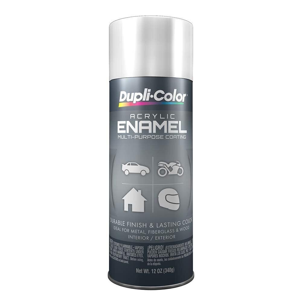 Dupli-Color DA1670 Gloss White OSHA Enamel Spray Paint 12oz General Purpose