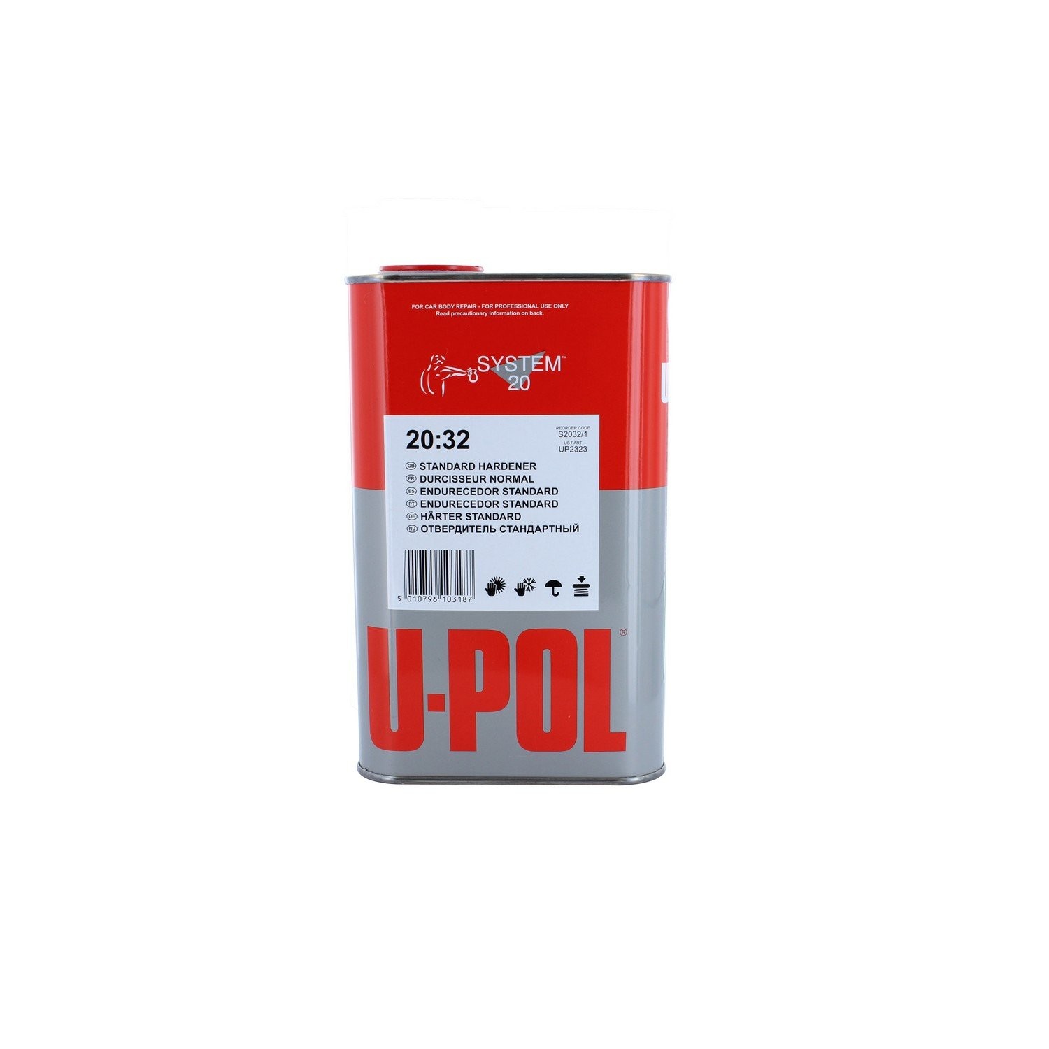 U-POL High Solids, Build Urethane Primer Kit 1 Gallon With Standard Hardener