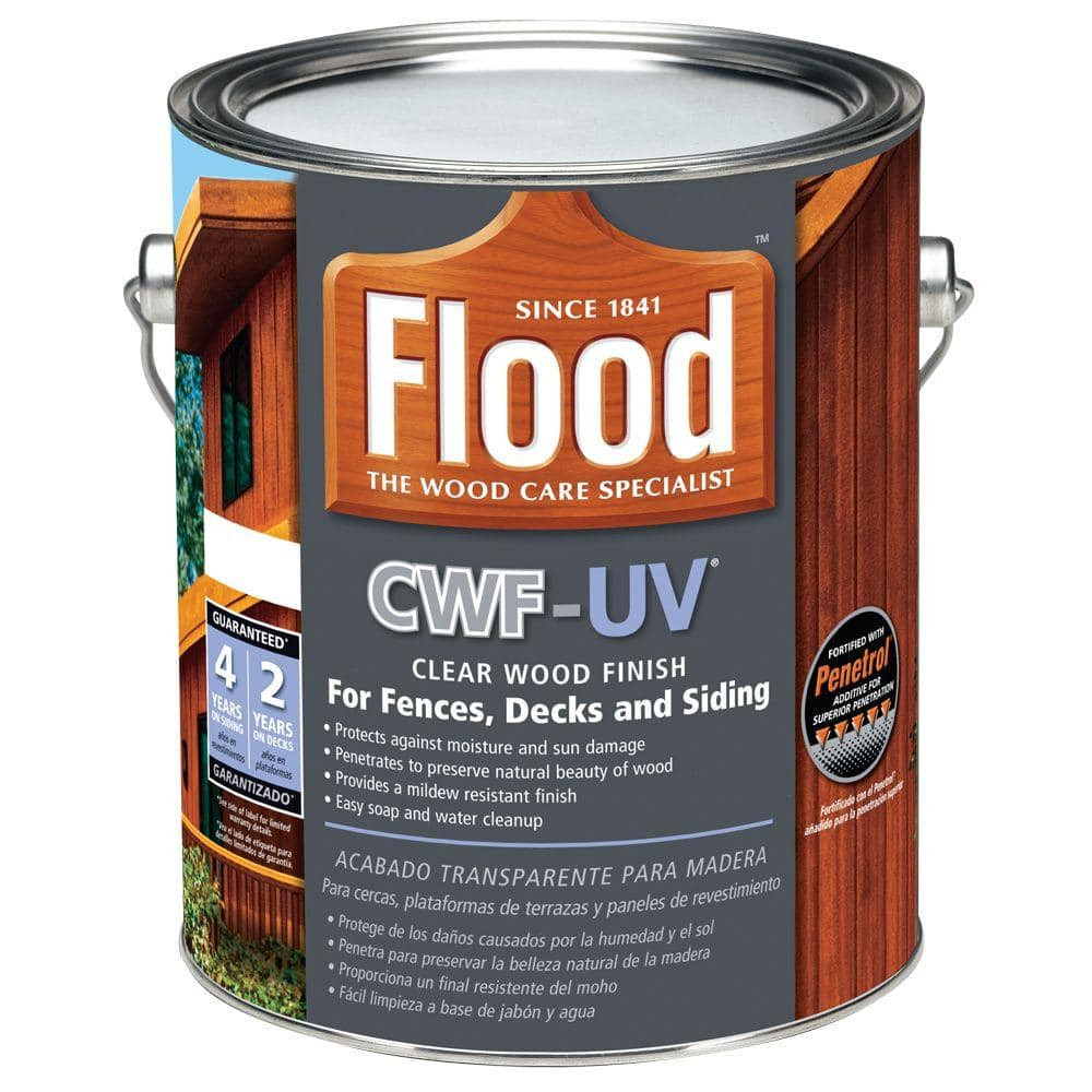 Flood Clear CWF-UV Exterior Wood Finish Natural, 1 Gallon