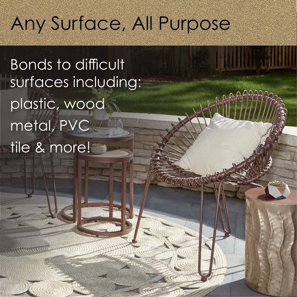 All Surfaces Rust Protection Metallic Gold Spray Paint No Sanding or Priming12Oz