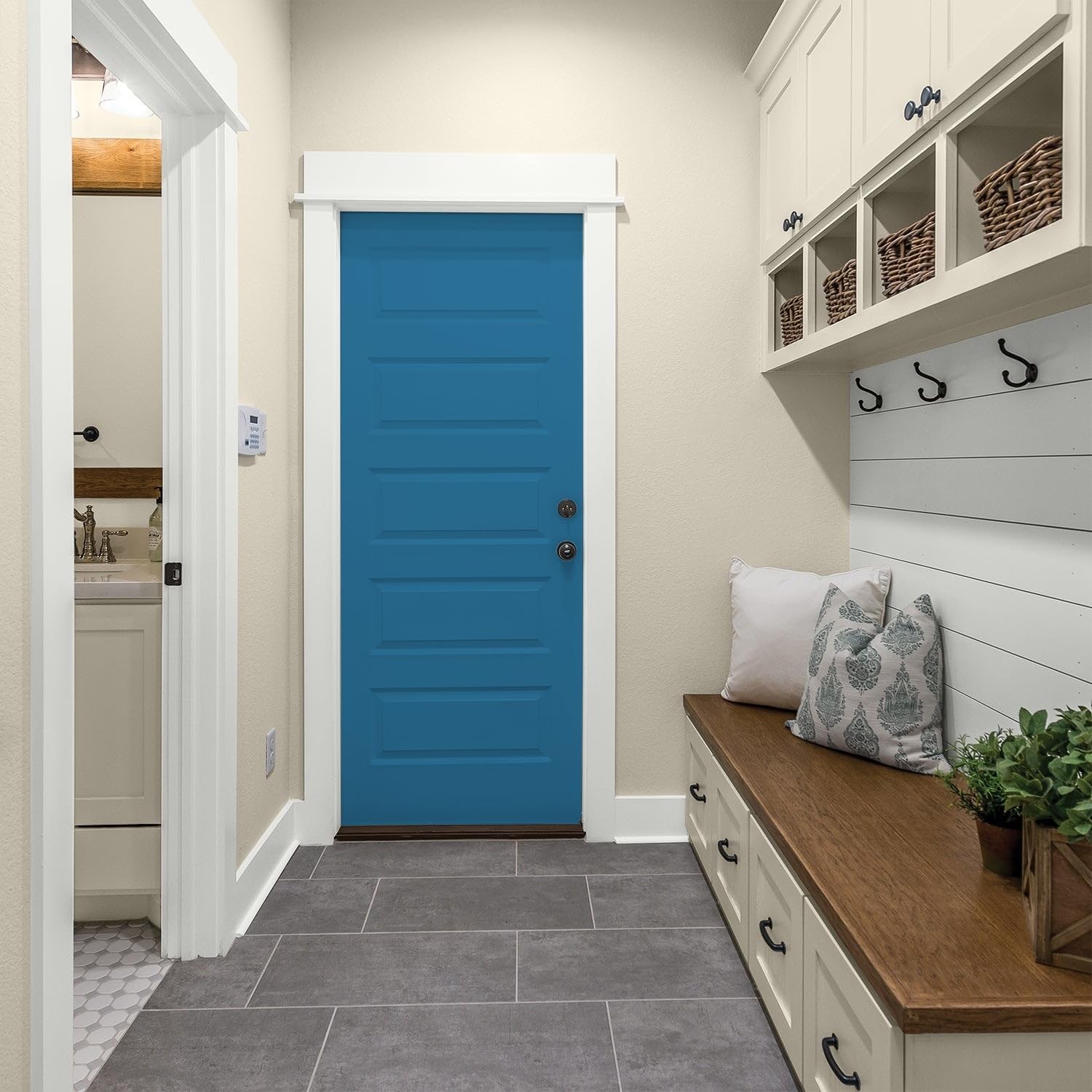 Glidden Total Interior Wall Paint Premiumr All-In-One Blue Oasis/Blue Semi-Gloss
