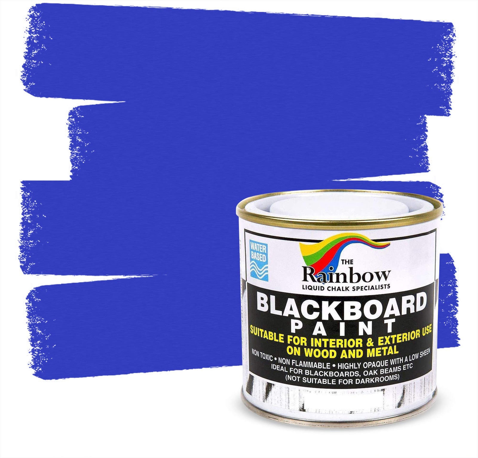 Chalkboard Blackboard Paint – Brush on Wood, Metal, Glass, Wall, Plaster Boar…