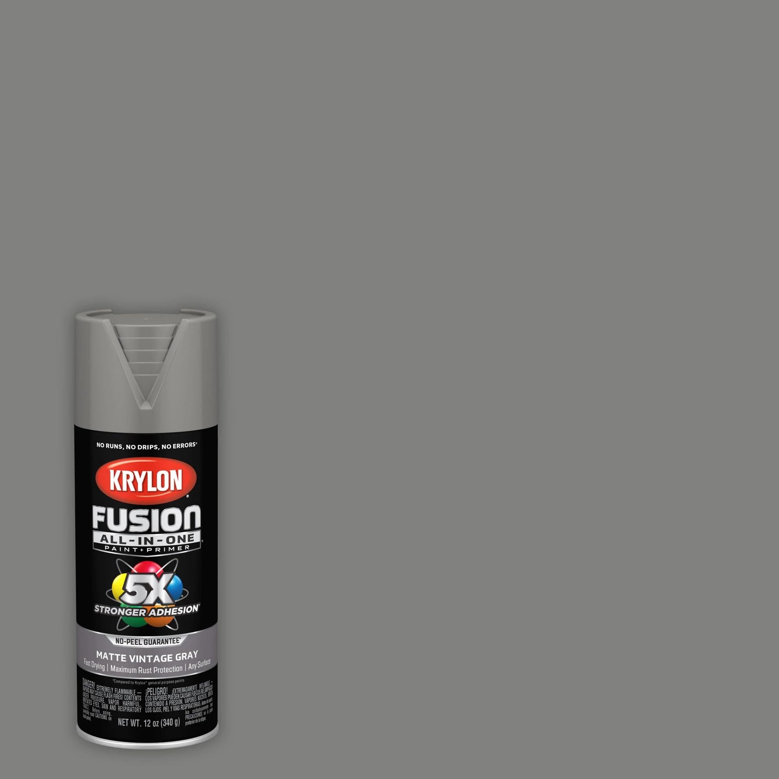 Fusion AllInOne 12 Oz. Matte Spray Paint, Vintage Gray 1 Each