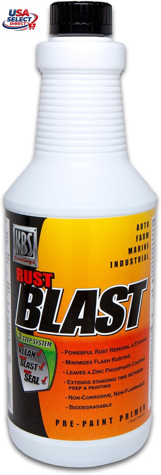 3400 Rustblast 1 Quart Powerful Rust Remover and Pre-Primer