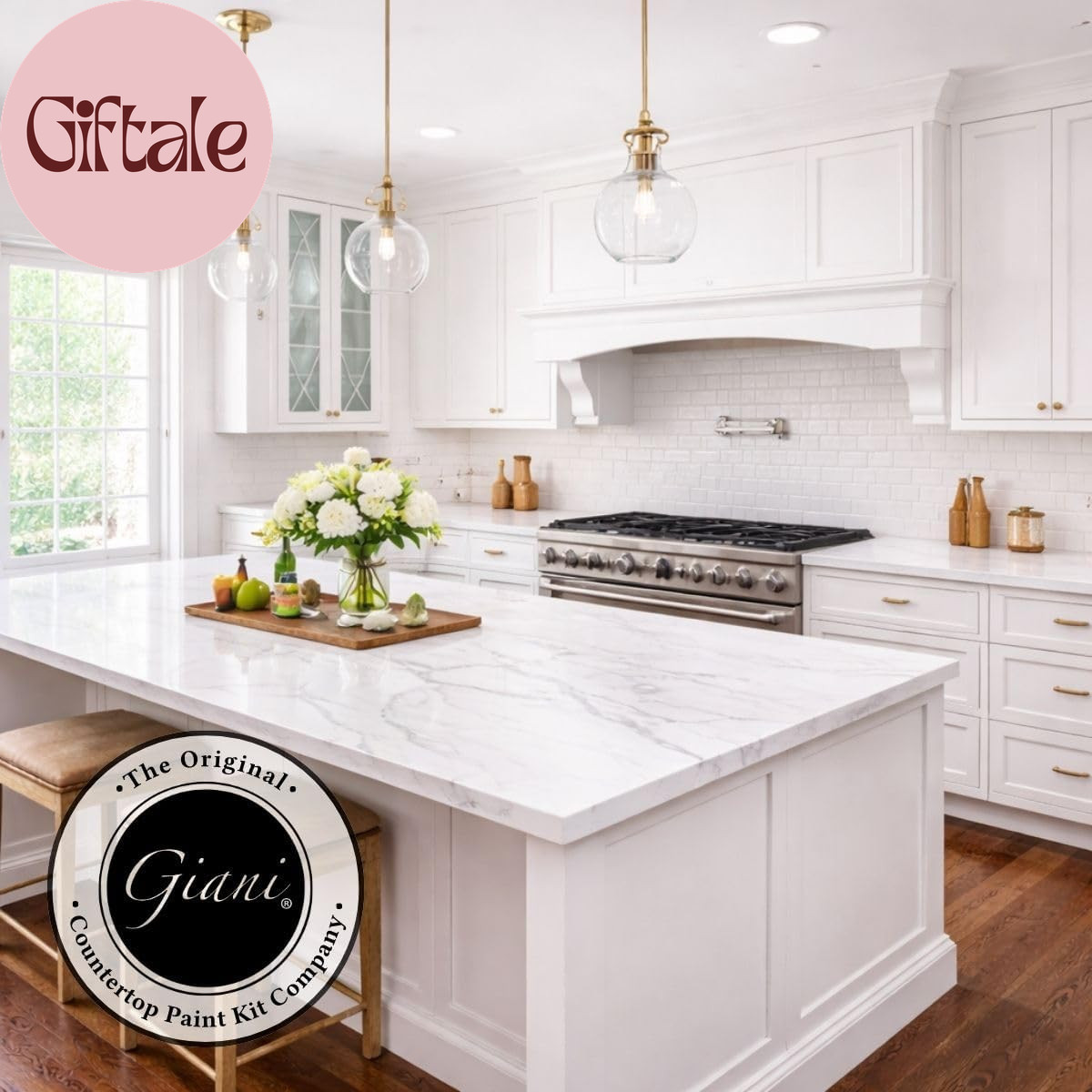 Marble Easy Epoxy Countertop Paint Kit (Carrara White)