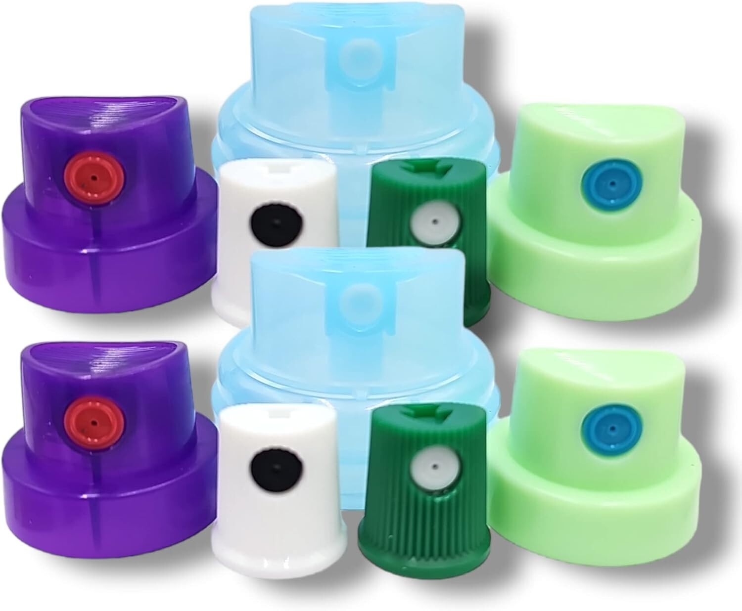 Replacement Female Spray Paint Caps for Rusto Variety Pack (10)