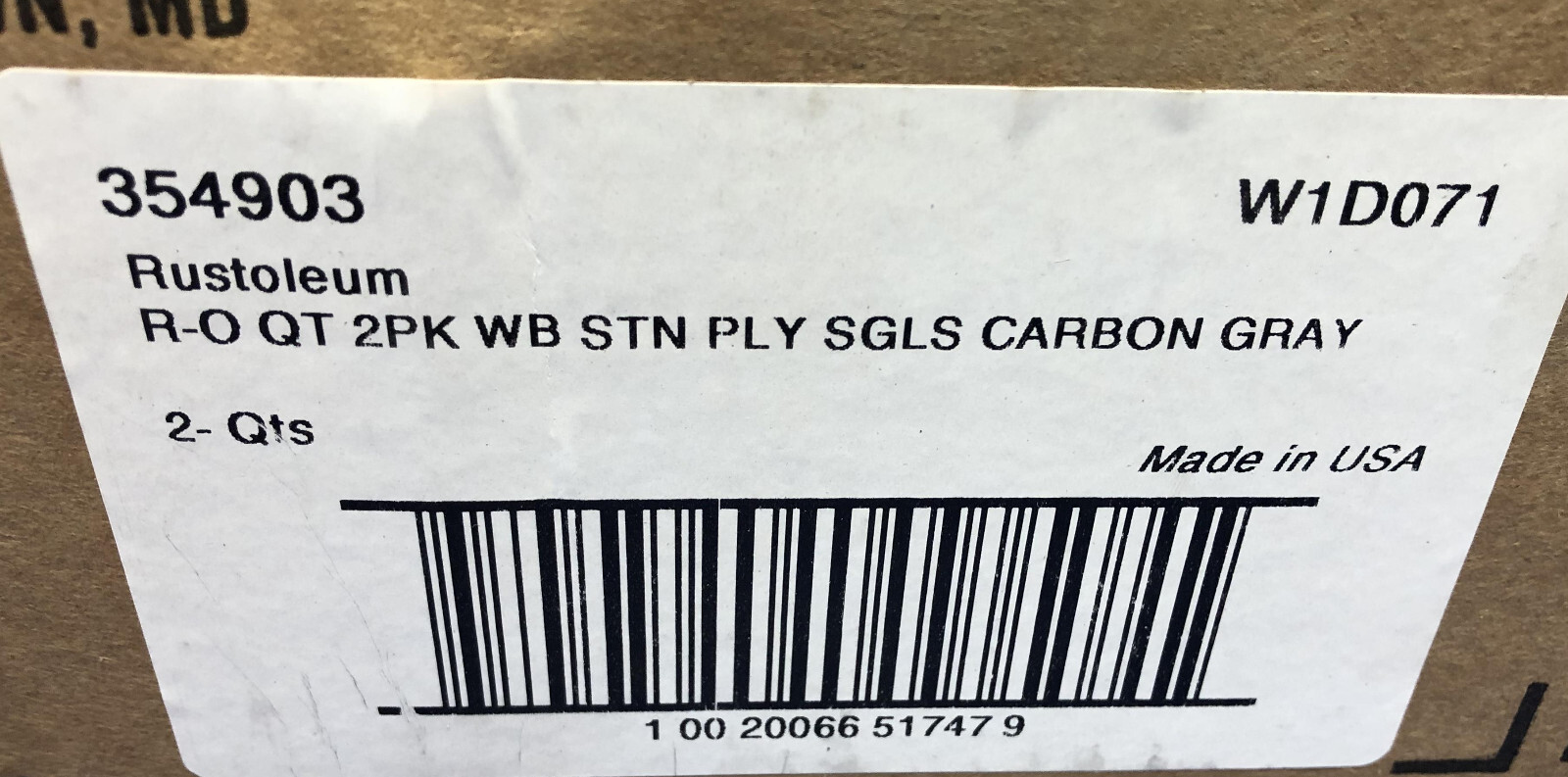 Rustoleum Stain + Polyurethane Carbon Gray Semi Gloss 1 Quart 2 Pack FREE SHIP