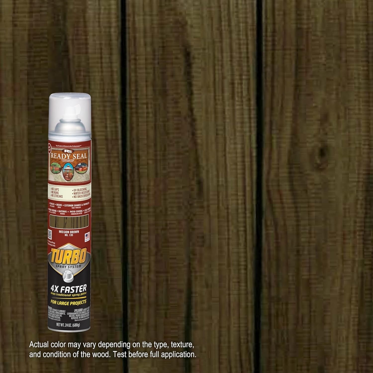 Turbo Spray System Stain & Sealer – Mission Brown – 24oz