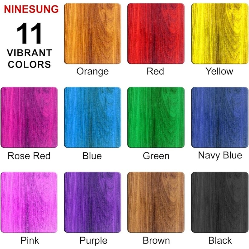 Wood Dye Powder Fast Drying Stain Indoor Outdoor Surfaces Non Toxic Easy Use