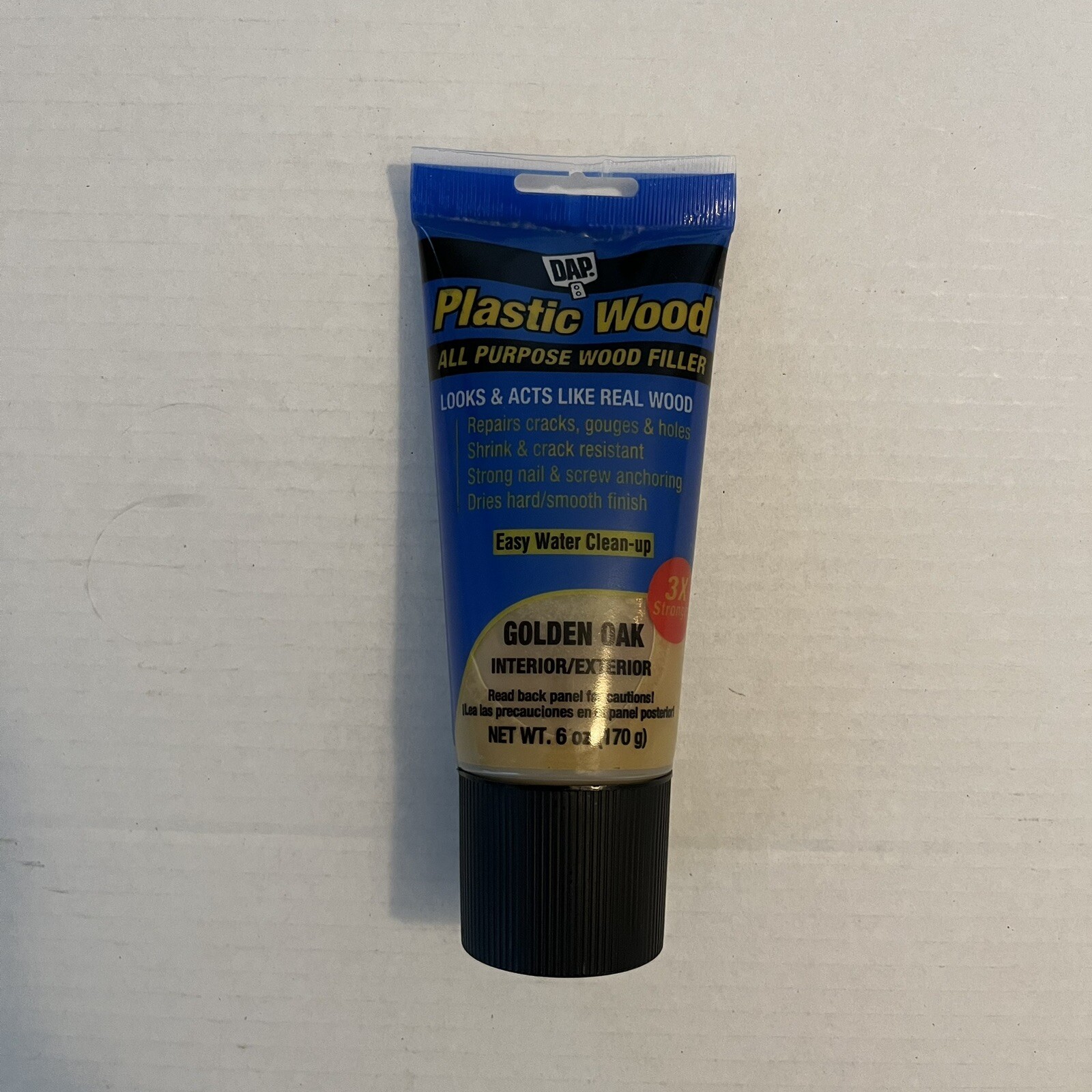 DAP 582 Plastic Wood Latex, 6 oz. Gold Oak, Golden Oak 6 oz,