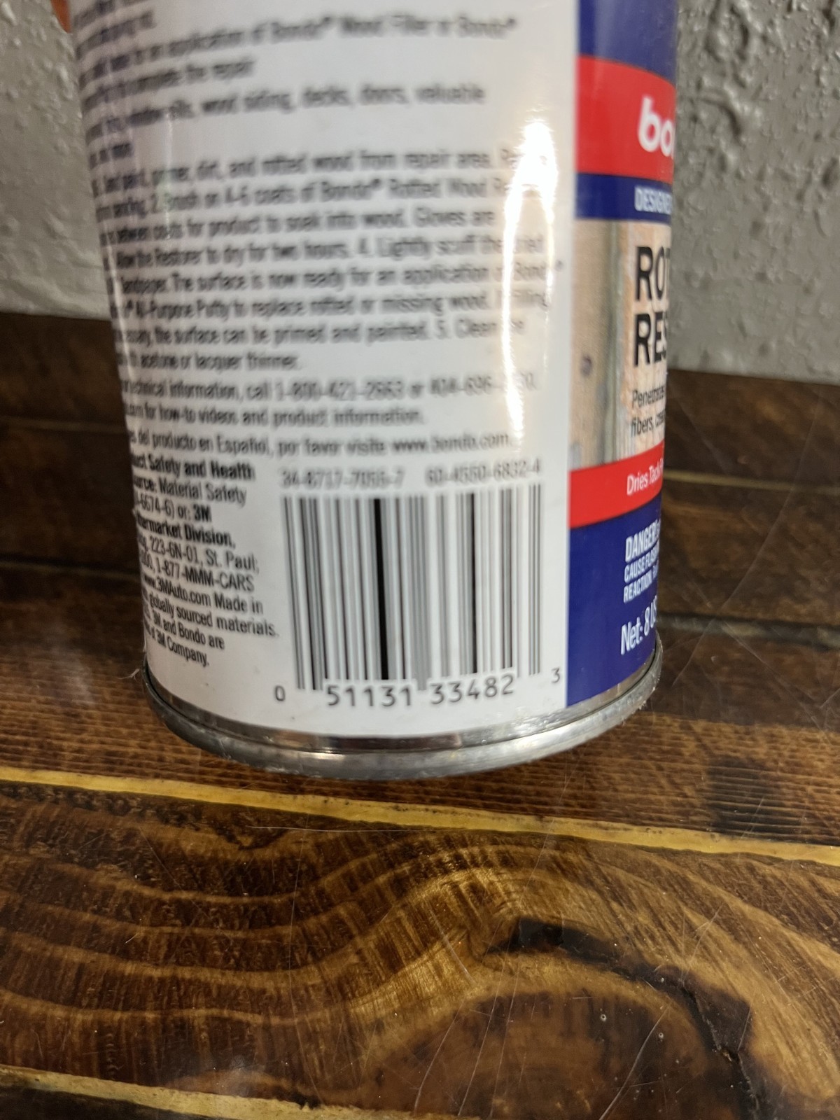 3 Pack Bondo Rotted Wood Restorer Interior Exterior 8 fl oz 236mL