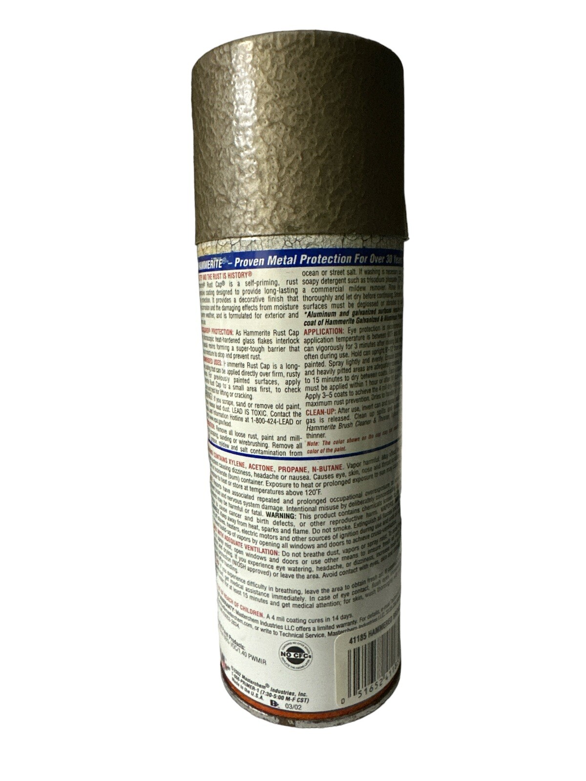 Hammerite Hammered Finish Rust Cap Bronze Spray Paint 12 Oz. READ
