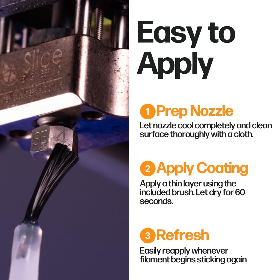 Plastic Repellent Paint for 3D Printers | Prevent Nozzle Buildup | Water-Based P