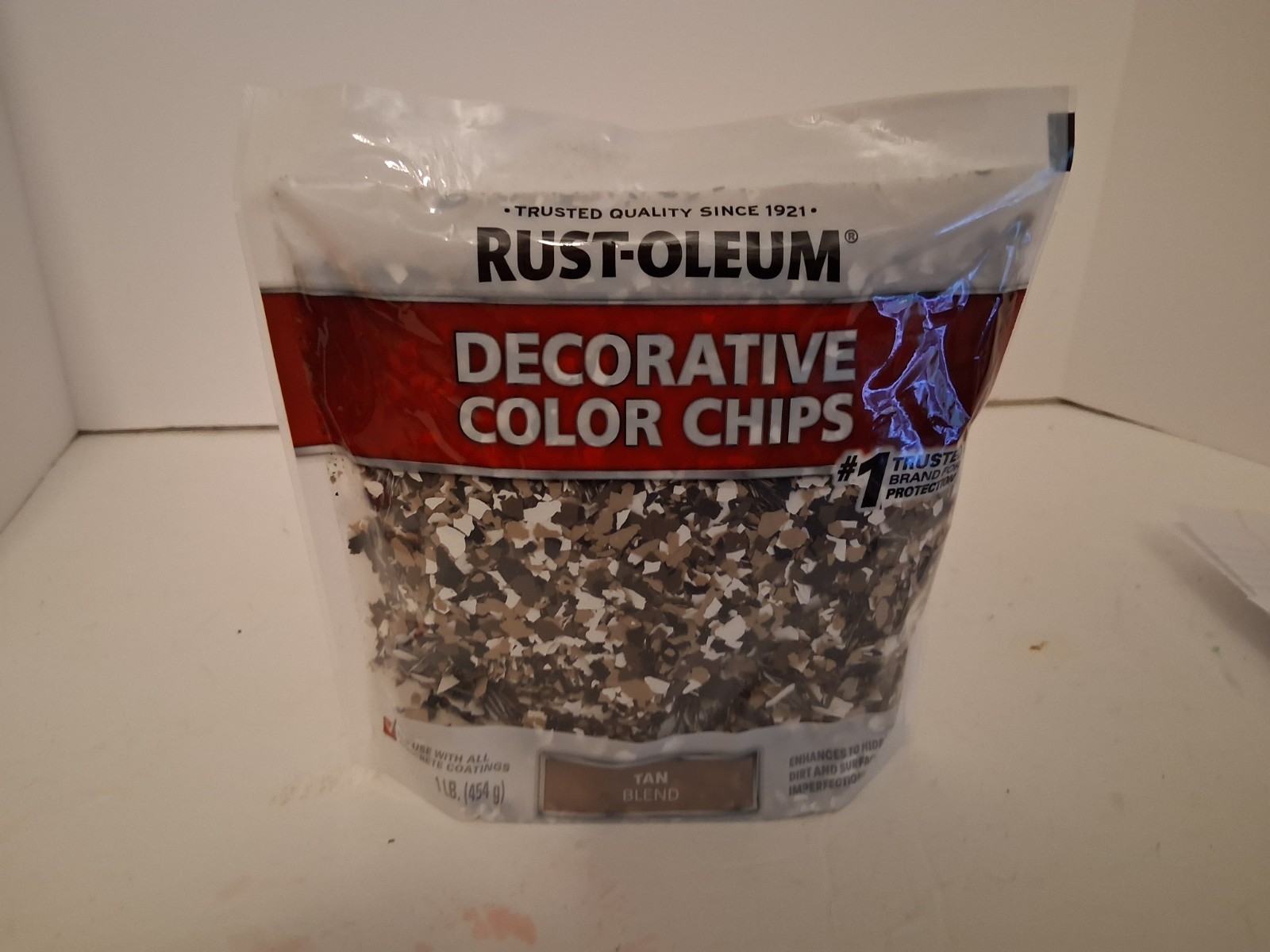 Rust-Oleum 312447 Decorative Color Chips, 1 Pound Tan Blend