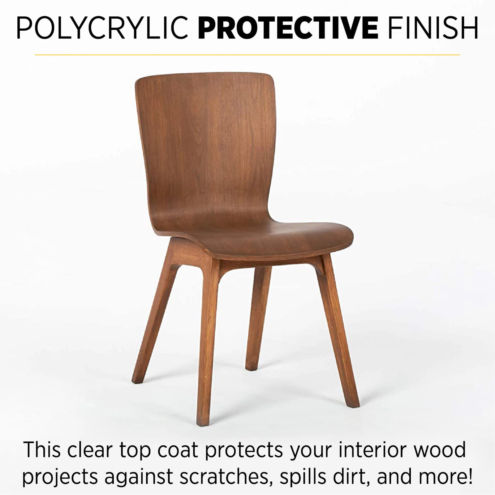 Minwax Polycrylic Protective Finish, Clear Gloss, Clear, 1 Quart