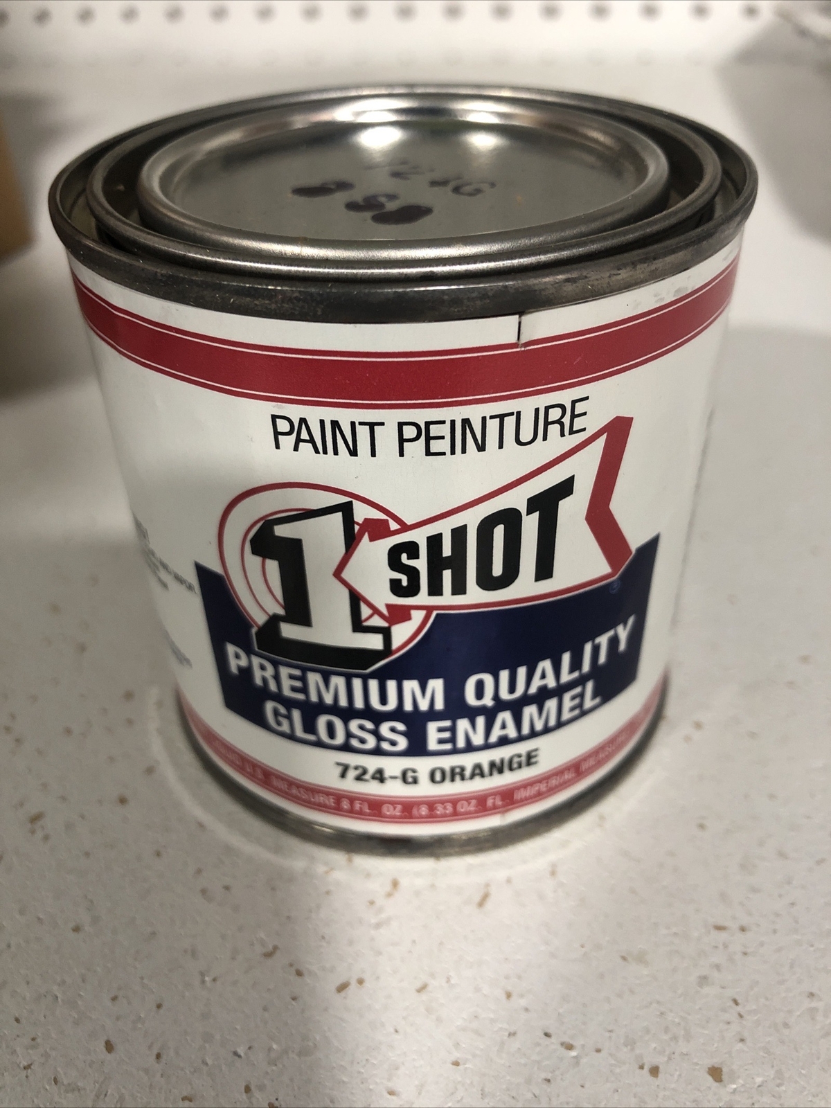 1 Shot Gloss Enamel 725-G Orange Half Pint