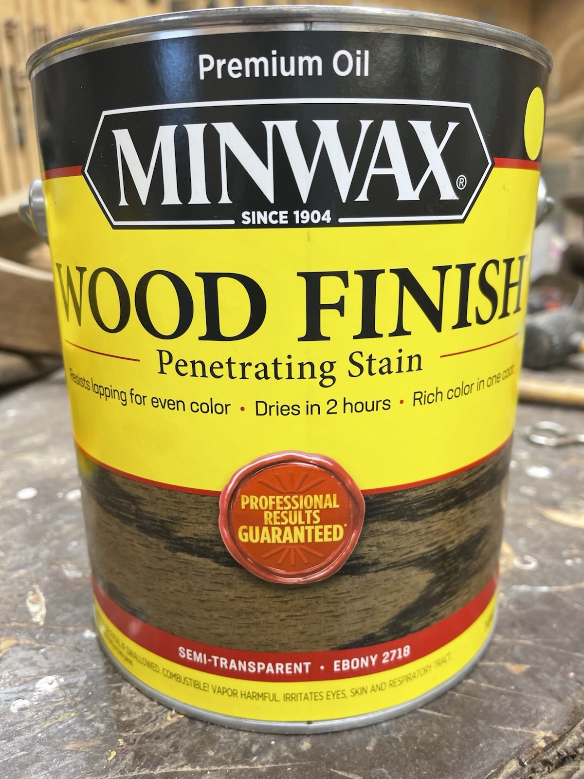 Minwax Stain for Interior Wood Surfaces 1 Gallon / 2718 Ebony