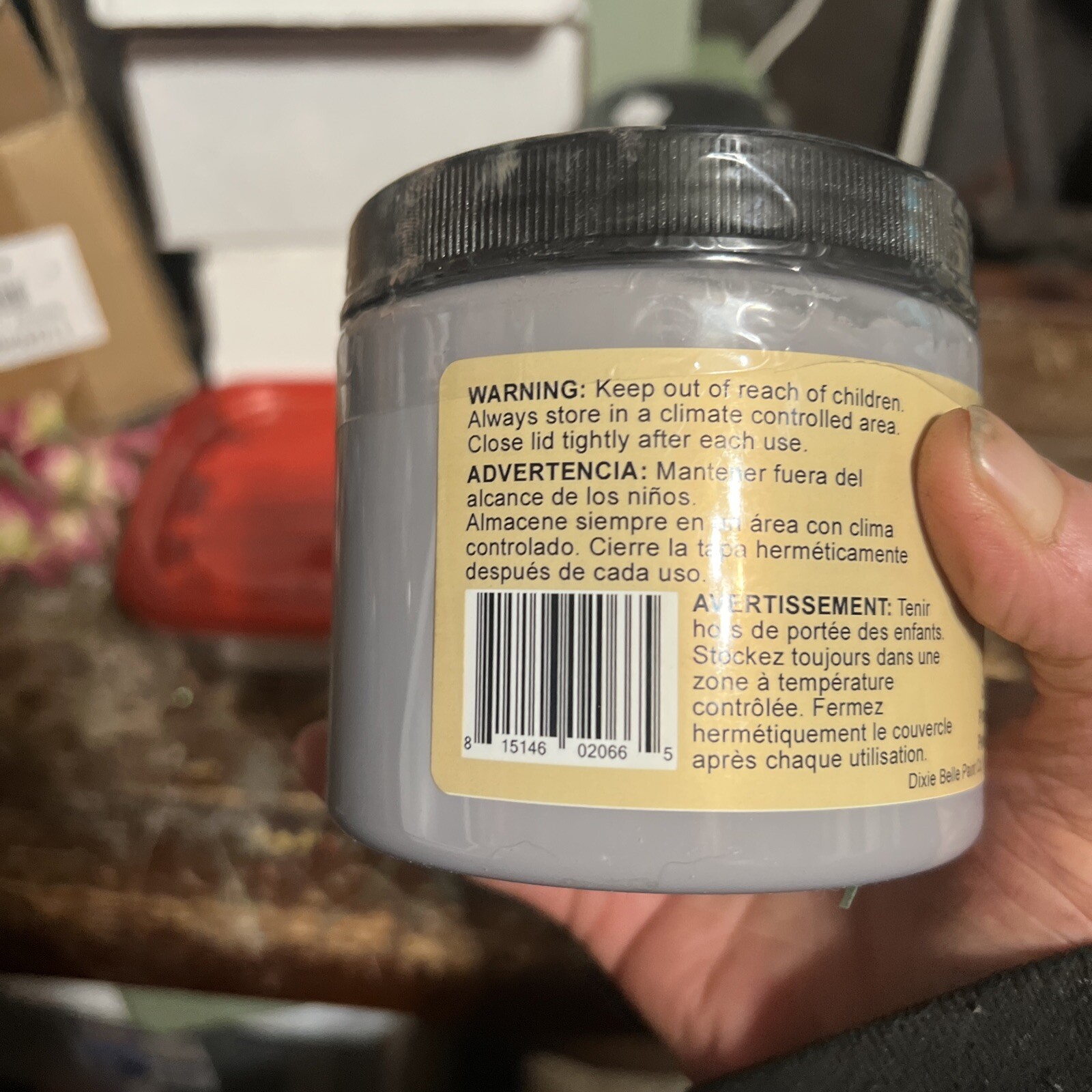 Dixie Belle Chalk Mineral Paint-16 Oz Mason Dixon Gray