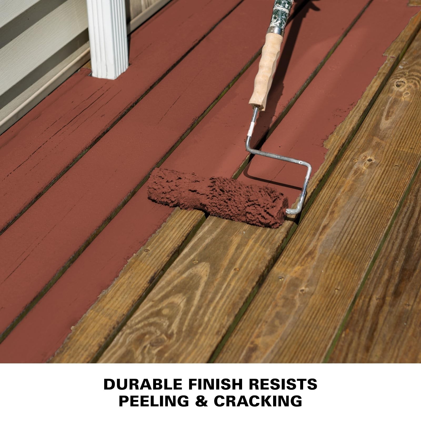 Textured Solid Coating Resurfacer, Redwood Color, 1 Gallon – Durable Outdoor Pai