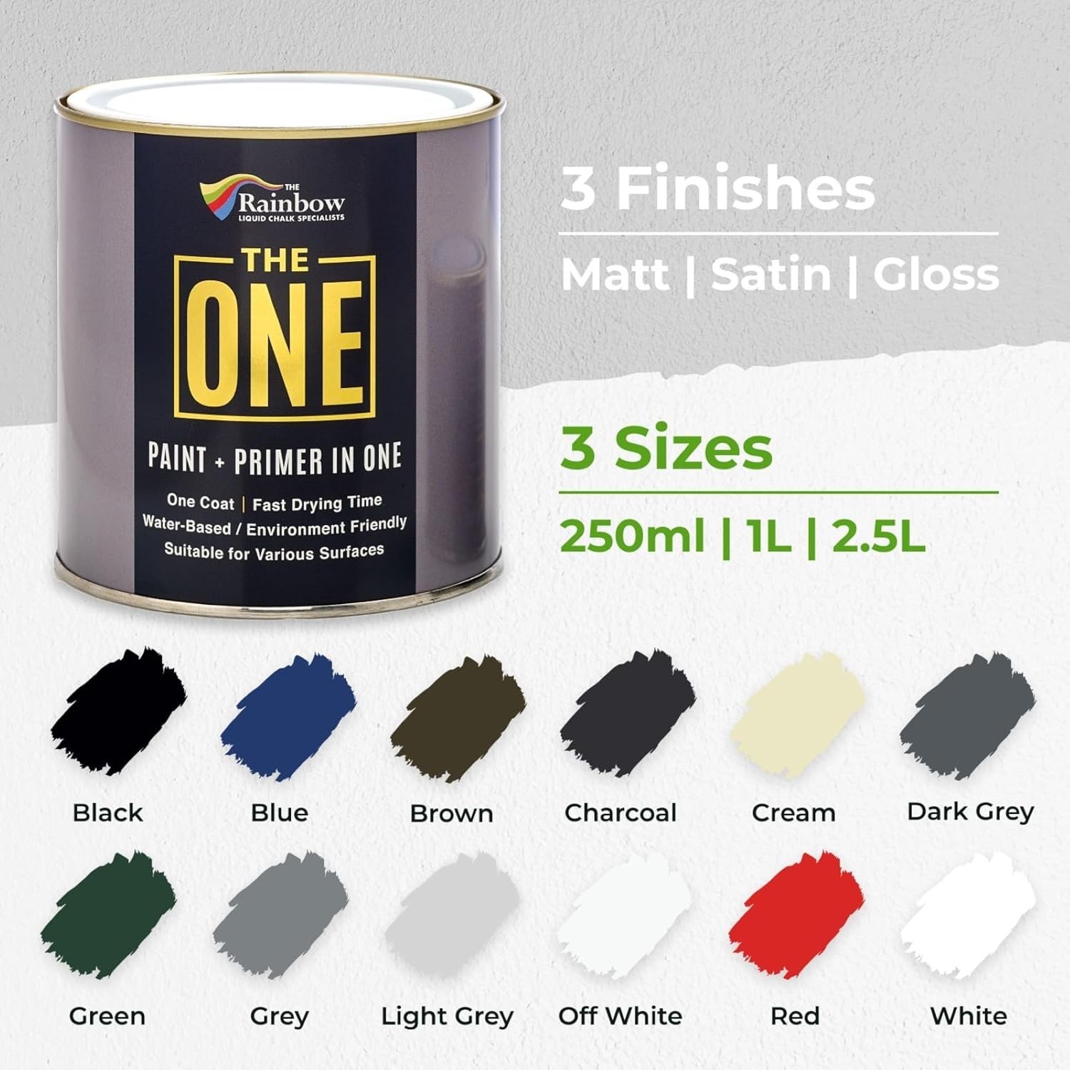 250ml Waterproof Light Grey Gloss Paint – Perfect for Cabinets & Furniture