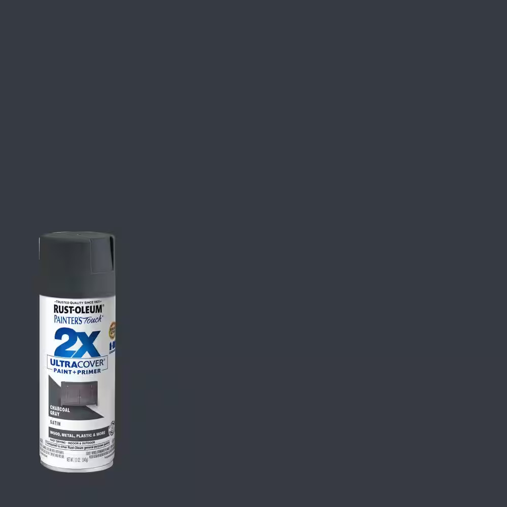 12 Oz. Satin Charcoal Gray General Purpose Spray Paint