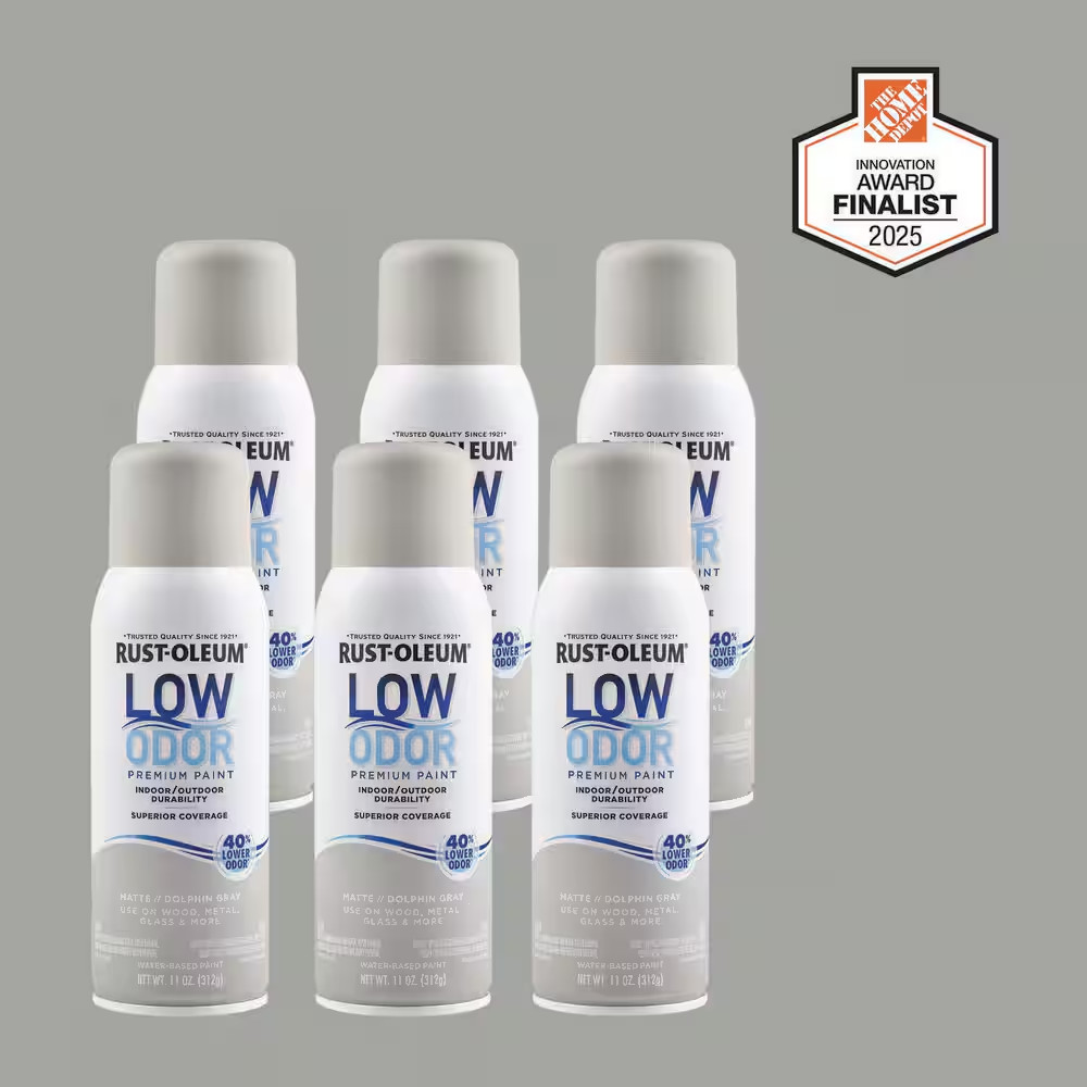 11 Oz. Matte Dolphin Gray Low Odor Water-Based Spray (Case of 6)