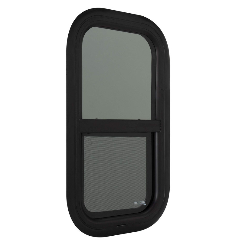 Recpro Rv Window 12W X 22H Teardrop Style Vertical Sliding Rv Window
